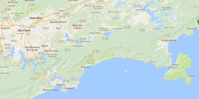 Bản đồ của bãi biển Vermelha làm Sul