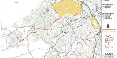 Bản đồ của Butantã São Paulo - Đường