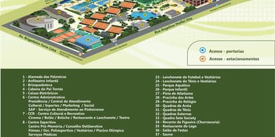 Bản đồ của Câu Lạc hồ bơi