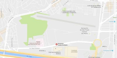 Bản đồ của Campo de Quang sân bay