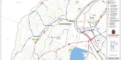 Bản đồ của Campo Limpo São Paulo - Công vận chuyển