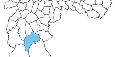 Bản đồ của Cidade Dutra quận
