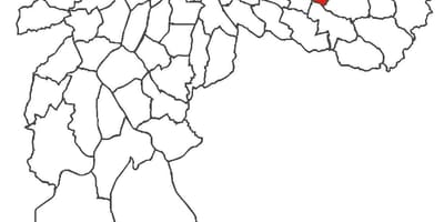 Bản đồ của Cidade Líder quận