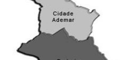 Bản đồ của Cidade Lucas phụ tỉnh