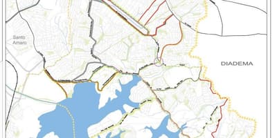 Bản đồ của Cidade Lucas São Paulo - Đường