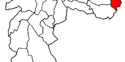Bản đồ của Cidade Tiradentes quận
