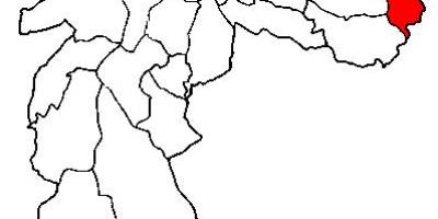 Bản đồ của Cidade Tiradentes quận