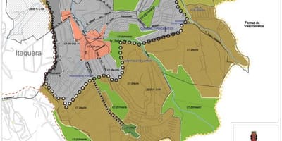 Bản đồ của Cidade Tiradentes São Paulo - Nghề nghiệp của đất
