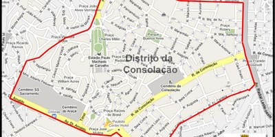 Bản đồ của Consolação São Paulo