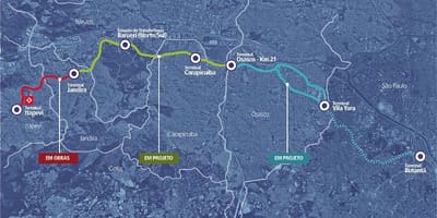 Bản đồ của corredor metropolitano Itapevi
