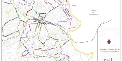 Bản đồ của Guaianases São Paulo - Đường