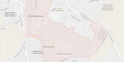 Bản đồ của Guaianases São Paulo