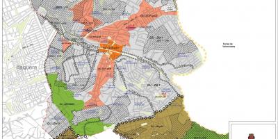 Bản đồ của Guaianases São Paulo - Nghề nghiệp của đất