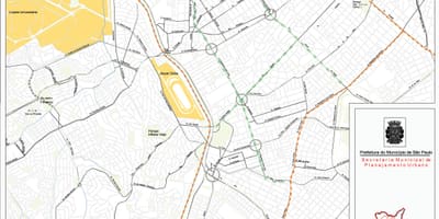 Bản đồ của hồ bơi São Paulo - Đường