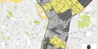 Bản đồ của hồ bơi São Paulo - Nghề nghiệp của đất