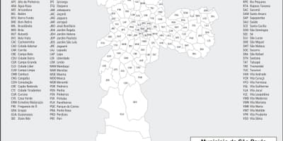 Bản đồ của quận São Paulo