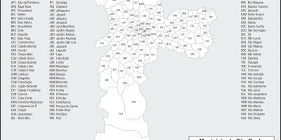 Bản đồ của quận São Paulo