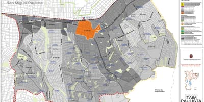 Bản đồ của Itaim são paulo - Vila Curuçá São Paulo - Nghề nghiệp của đất