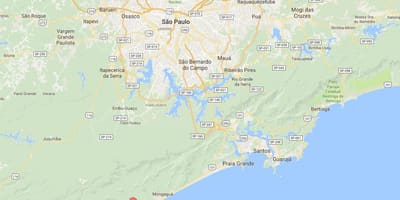 Bản đồ của Itanhaém sân bay