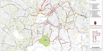 Bản đồ của Itaquera São Paulo - Đường