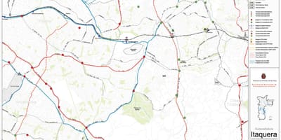 Bản đồ của Itaquera São Paulo - Công vận chuyển