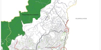 Bản đồ của Jaçanã-Tremembé São Paulo - Đường