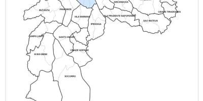 Bản đồ của khu Trung tâm São Paulo