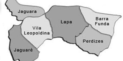 Bản đồ của Lapa phụ tỉnh
