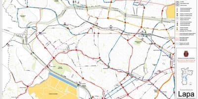 Bản đồ của Lapa São Paulo - Công vận chuyển