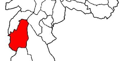 Bản đồ của M ' boi Mirim phụ tỉnh São Paulo