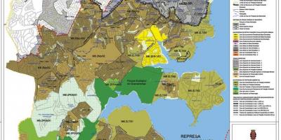 Bản đồ của M ' boi Mirim São Paulo - Nghề nghiệp của đất