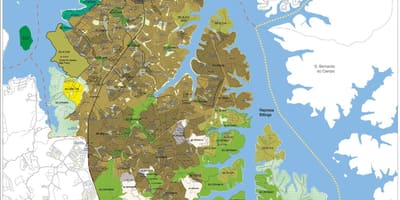 Bản đồ của Ming làm Socorro São Paulo - Nghề nghiệp của đất