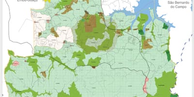 Bản đồ của Parelheiros, São Paulo - Nghề nghiệp của đất