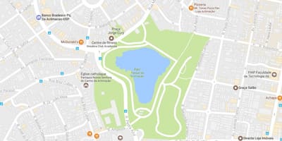 Bản đồ của park quen với khí hậu São Paulo