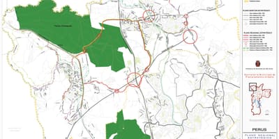 Bản đồ của Peru São Paulo - Đường