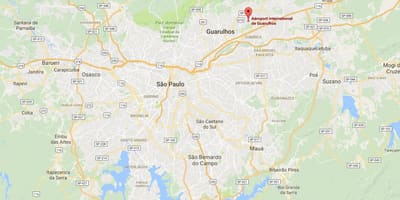 Bản đồ của sân bay quốc tế sao-paulo