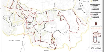 Bản đồ của São Matthew São Paulo - Đường