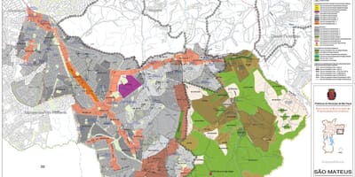 Bản đồ của São Matthew São Paulo - Nghề nghiệp của đất