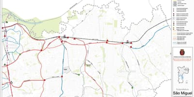 Bản đồ của São Miguel Đơn São Paulo - Công vận chuyển