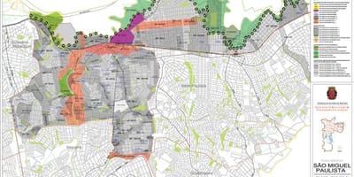 Bản đồ của São Miguel Đơn São Paulo - Nghề nghiệp của đất