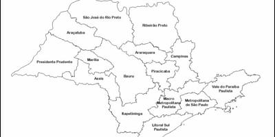 Bản đồ của São Paulo máu - khu vực tên