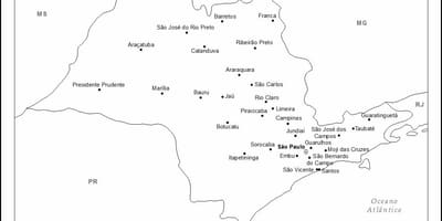 Bản đồ của São Paulo máu - chính thành phố
