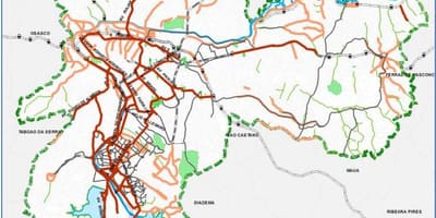 Bản đồ của São Paulo đường đi xe đạp