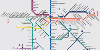 Bản đồ của São Paulo vận chuyển