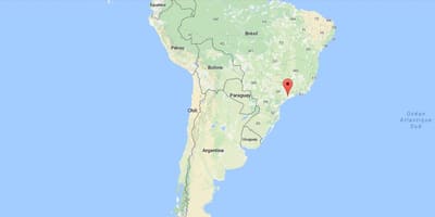 Bản đồ của São Paulo ở Nam Mỹ