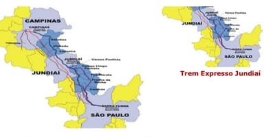 Bản đồ của São Paulo Expresso Tích