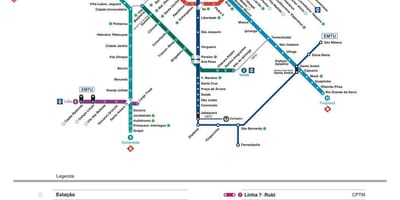 Bản đồ của São Paulo GIẤY giao thông