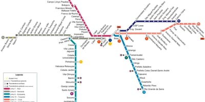 Bản đồ của São Paulo GIẤY