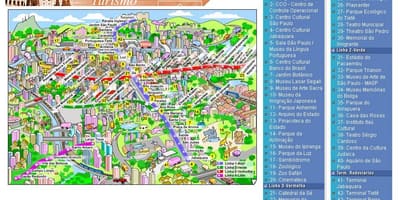 Bản đồ của São Paulo hấp dẫn