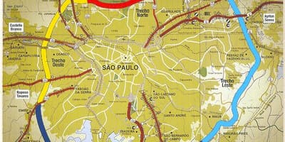 Bản đồ của São Paulo vành đai